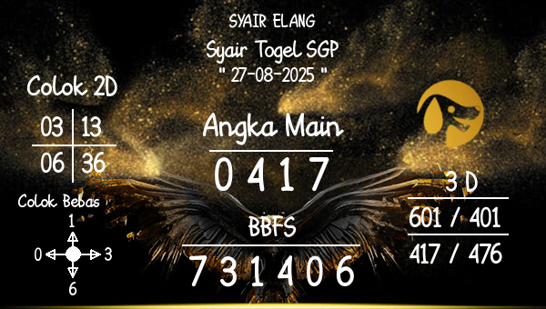 SYAIR ELANG - Syair Togel SGP