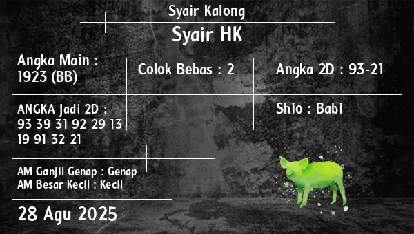 Syair Kalong - Syair HK