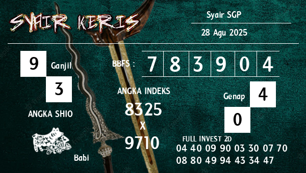  - Syair SGP