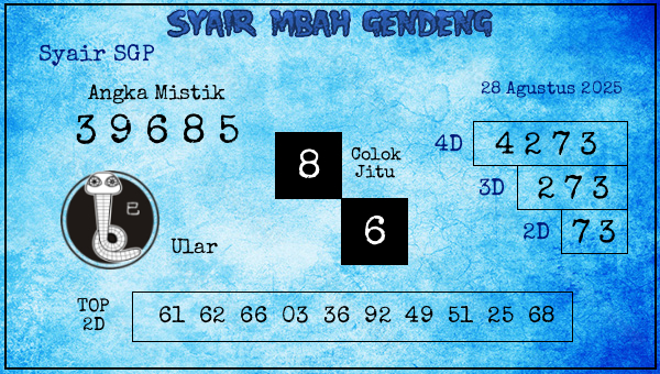  - Syair SGP