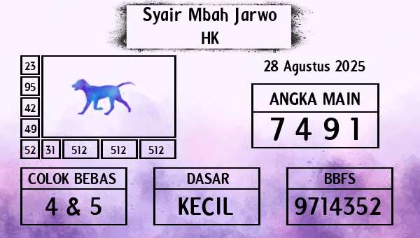 Syair Mbah Jarwo - HK