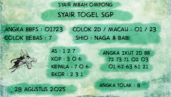 Syair Mbah Ompong - Syair Togel SGP