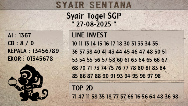  - Syair Togel SGP